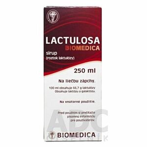 LACTULOSA BIOMEDICA sirup 250 ml vyobraziť