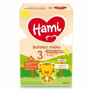 HAMI 3 Batoľacie mlieko s príchuťou vanilky od ukončeného 12. mesiaca 600 g vyobraziť