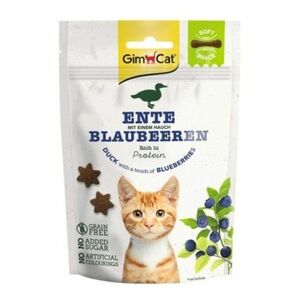 GIMCAT Soft Snacks kačica s čučoriedkami maškrta pre mačky 60 g vyobraziť