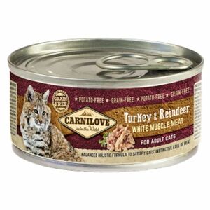 CARNILOVE Cat adult turkey & reindeer konzerva pre mačky 100 g vyobraziť