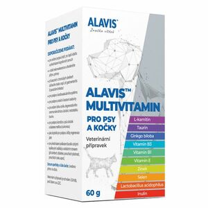 ALAVIS Multivitamín pre psy a mačky 60 g vyobraziť