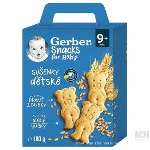 GERBER Snacks sušienky 9m+ 180 g vyobraziť