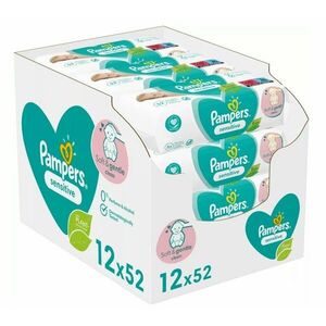 PAMPERS Wipes Sensitive Vlhčené utierky BOX, 12 x 52 ks vyobraziť