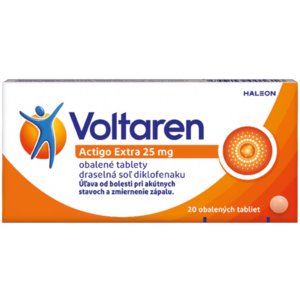 VOLTAREN Actigo Extra 25mg na bolesť svalov a kĺbov 20 tabliet vyobraziť