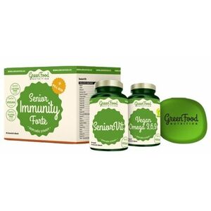 GREENFOOD NUTRITION Senior Immunity Forte + Pillbox 2 x 60 kapsúl vyobraziť