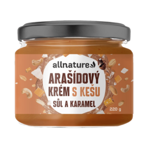 ALLNATURE Arašidový krém s kešu, soľou a karamelom 220 g vyobraziť