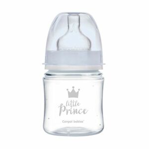 CANPOL BABIES Dojčenská antikoliková fľaša široká EasyStart ROYAL BABY modrá 120 ml vyobraziť