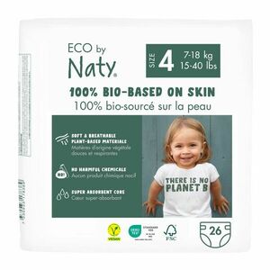 ECO BY NATY Plienky jednorázové 4 Maxi 7-18kg 26 ks vyobraziť