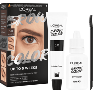 L'ORÉAL PARIS Brow Color 5.0 Brunette semi-permanentná farba na obočie vyobraziť