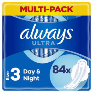 ALWAYS Ultra Hygienické Vložky Day & Night (V3) S Křidélky 84 ks vyobraziť