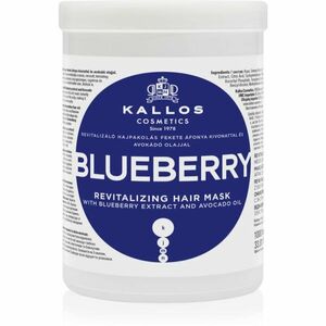 Kallos KJMN Professional Blueberry revitalizačná maska pre suché, poškodené, chemicky ošetrené vlasy 1000 ml vyobraziť