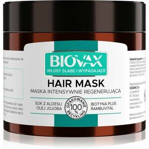 L’biotica Biovax Falling Hair posilujúca maska proti vypadávaniu vlasov 250 ml vyobraziť