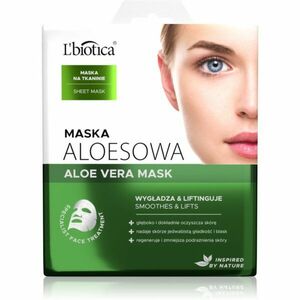 L’biotica Masks Aloe Vera plátenná maska s regeneračným účinkom 23 ml vyobraziť