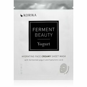 KORIKA FermentBeauty Hydrating Face Sheet Mask with Fermented Yogurt and Hyaluronic Acid hydratačná plátenná maska s fermentovaným jogurtom a kyselino vyobraziť