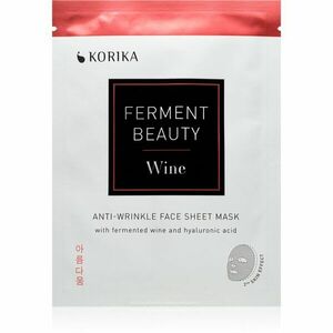 KORIKA FermentBeauty Anti-wrinkle Face Sheet Mask with Fermented Wine and Hyaluronic Acid plátenná maska proti vráskam s fermentovaným hroznom a kysel vyobraziť