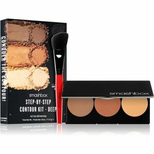 Smashbox Step By Step Contour Kit kontúrovacia paletka na tvár so štetčekom odtieň Medium/Dark 11.47 g vyobraziť