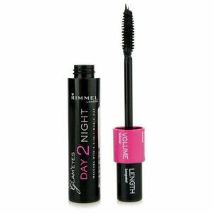 Rimmel Glam´ Eyes Day 2 Night riasenka predlžuje a zhusťuje mihalnice 2 v 1 odtieň 001 Black 9.5 ml vyobraziť