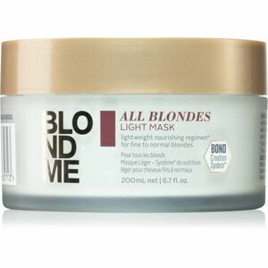 Schwarzkopf Professional Blondme All Blondes Light vyživujúca maska pre jemné až normálne vlasy 200 ml vyobraziť