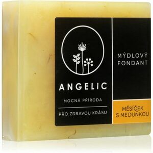 Angelic Mydlový fondant Nechtík & Medovka extra jemné prírodné mydlo 105 g vyobraziť