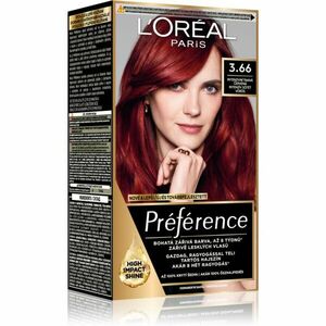 L’Oréal Paris Préférence farba na vlasy odtieň 3.66 Intense Dark Red 1 ks vyobraziť