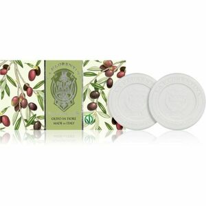 La Florentina Olive Flowers Sculpted Soap prírodné tuhé mydlo Olive Leaf Extract 2x115 g vyobraziť