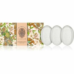 La Florentina Sweet Almonds Hand Soap sada tuhých mydiel s mandľovým olejom 3x150 g vyobraziť