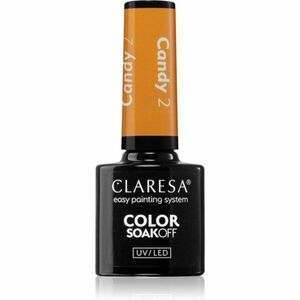 Claresa SoakOff UV/LED Color Candy gélový lak na nechty odtieň 2 5 g vyobraziť