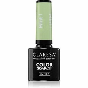 Claresa SoakOff UV/LED Color Mint gélový lak na nechty odtieň 1 5 g vyobraziť