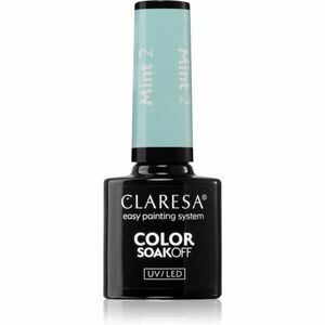 Claresa SoakOff UV/LED Color Mint gélový lak na nechty odtieň 2 5 g vyobraziť