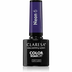 Claresa SoakOff UV/LED Color Neon gélový lak na nechty odtieň 6 5 g vyobraziť