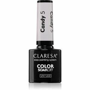 Claresa SoakOff UV/LED Color Candy gélový lak na nechty odtieň 5 5 g vyobraziť