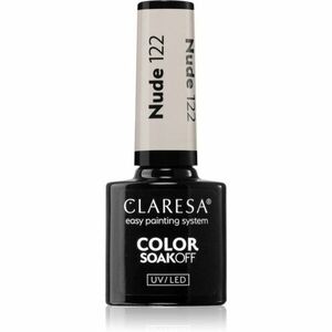 Claresa SoakOff UV/LED Color Nude gélový lak na nechty odtieň 122 5 g vyobraziť