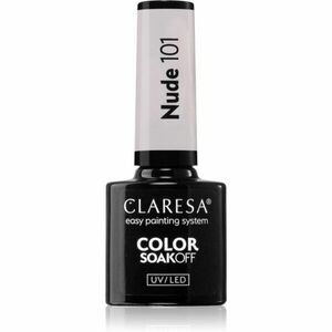 Claresa SoakOff UV/LED Color Nude gélový lak na nechty odtieň 101 5 g vyobraziť