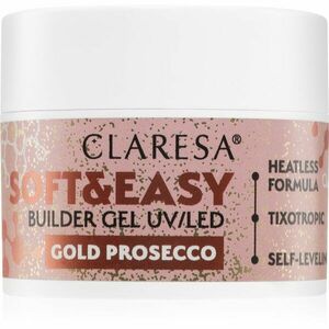 Claresa Soft&Easy Builder Gel podkladový gél na nechty odtieň Gold Prosecco 12 g vyobraziť