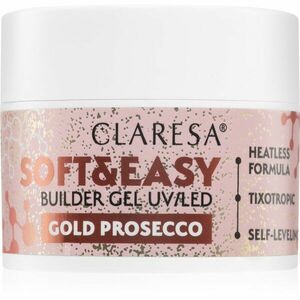 Claresa Soft&Easy Builder Gel podkladový gél na nechty odtieň Gold Prosecco 45 g vyobraziť