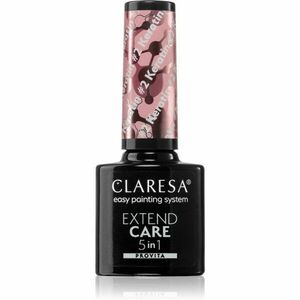 Claresa Extend Care 5 in 1 Keratin podkladový lak pre gélové nechty s vyživujúcim účinkom odtieň #2 5 g vyobraziť