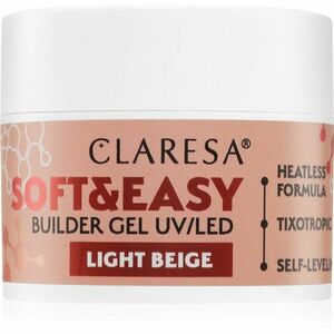 Claresa Soft&Easy Builder Gel podkladový gél na nechty odtieň Light Beige 12 g vyobraziť