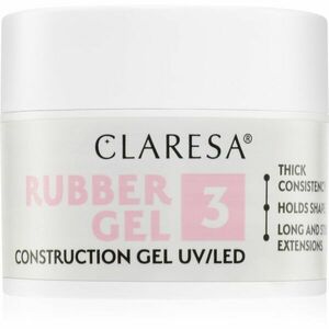 Claresa Rubber Gel Construction Gel UV/LED gélový lak pre predĺženie nechtov odtieň 03 12 g vyobraziť