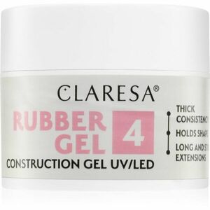 Claresa Rubber Gel Construction Gel UV/LED gélový lak pre predĺženie nechtov odtieň 04 12 g vyobraziť