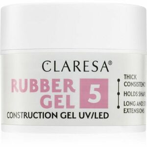 Claresa Rubber Gel Construction Gel UV/LED gélový lak pre predĺženie nechtov odtieň 05 12 g vyobraziť