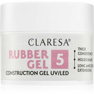 Claresa Rubber Gel Construction Gel UV/LED gélový lak pre predĺženie nechtov odtieň 05 45 g vyobraziť