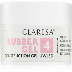 Claresa Rubber Gel Construction Gel UV/LED gélový lak pre predĺženie nechtov odtieň 04 45 g vyobraziť