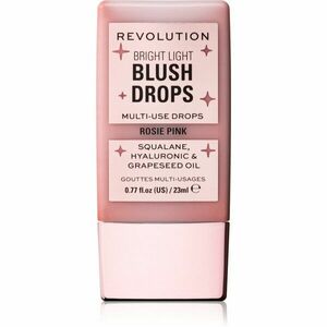 Makeup Revolution Bright Light Blush Drops tekutá lícenka odtieň Pink Rosie 23 ml vyobraziť