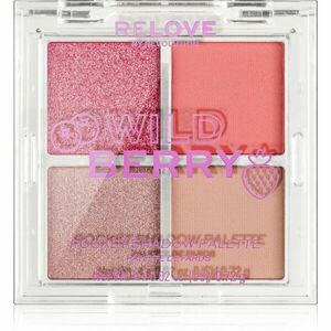 Revolution Relove Pocket Palette paletka očných tieňov odtieň Wild Berry 4x0.72 g vyobraziť