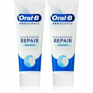 Oral B Gum & Enamel Repair Fresh White zubná pasta pre svieži dych 2x75 ml vyobraziť