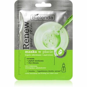 Bielenda Renew Your Skin vyživujúca plátienková maska 18 g vyobraziť