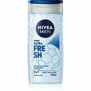 NIVEA MEN Ultra Fresh osviežujúci sprchový gél 3v1 250 ml vyobraziť