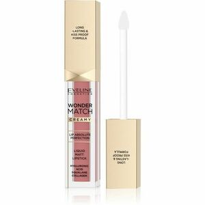 Eveline Cosmetics Wonder Match dlhotrvajúci matný tekutý rúž s kyselinou hyalurónovou odtieň 05 Sweet Nude 6, 8 ml vyobraziť