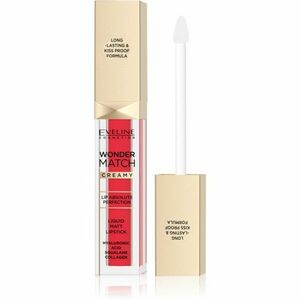 Eveline Cosmetics Wonder Match dlhotrvajúci matný tekutý rúž s kyselinou hyalurónovou odtieň 06 Classic Red 6, 8 ml vyobraziť