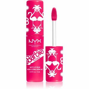 NYX Professional Makeup Barbie Smooth Whip Matte Lip Cream matný tekutý rúž odtieň 01 Dreamhouse Pink 4 ml vyobraziť